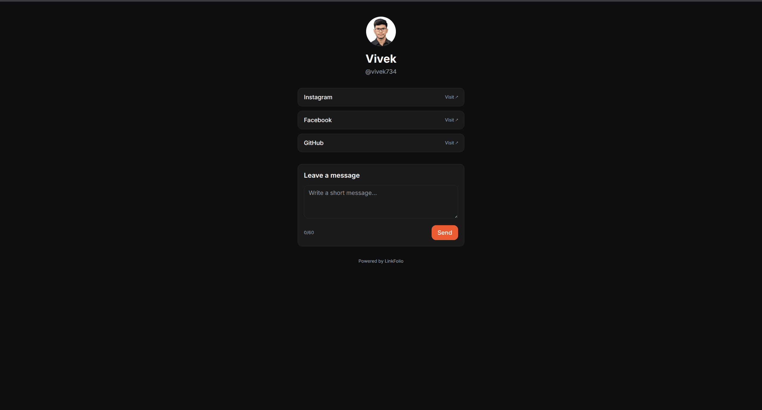 LinkFolio screenshot